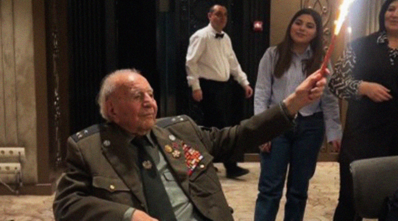 The legendary intelligence officer, Colonel Petros Petrosyan, turned 101 years old.
